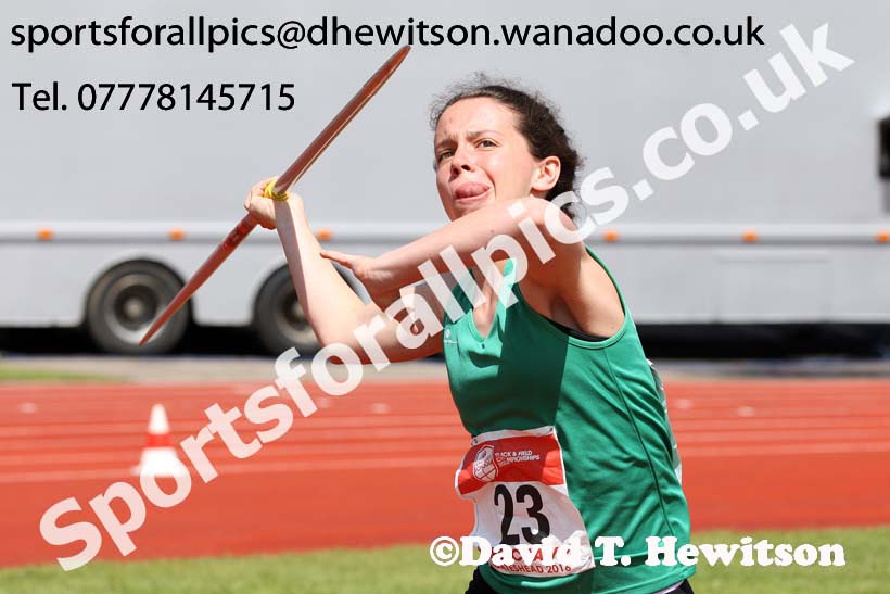 Junior girls javelin, English Schools Track and Field. Photo: David T. Hewitson/Sports for All Pics